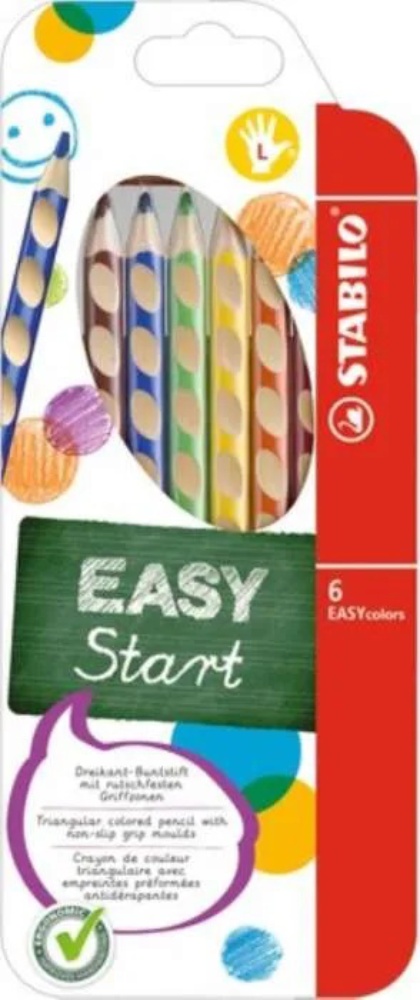 Pastelky Stabilo EASY 331/6 pro leváky