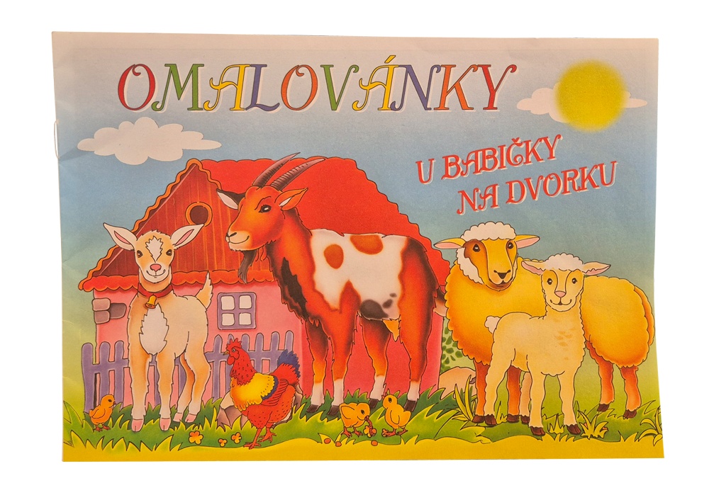 Omalovánky A5 U babičky na dvorku