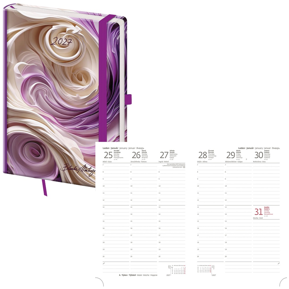 DiářA5 týdenní Vario DVR423-29-27 MatragiViolet