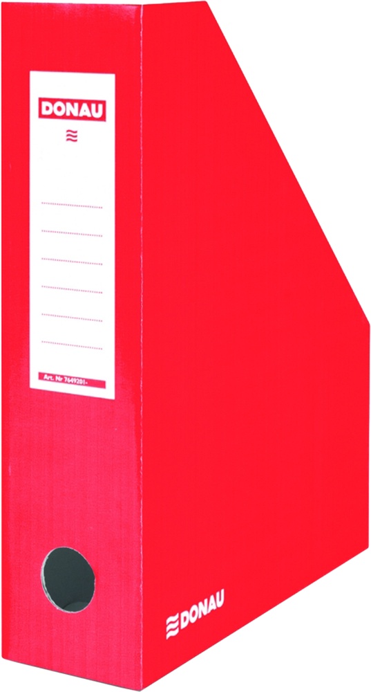 Archivní box zkosený červený 80mm