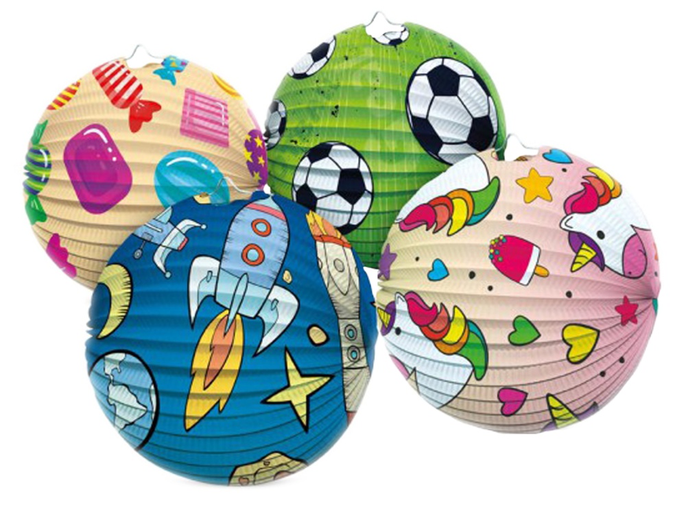 Lampion koule průměr 25cm různé motivy 7