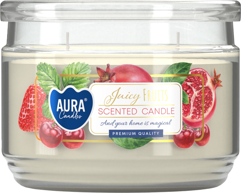 Svíčka vonná ve skle dva knoty mix vůně