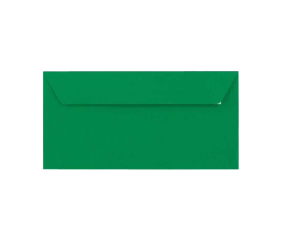 Obálka samolepící DL tmavě zelená 50ks 120g 110x220