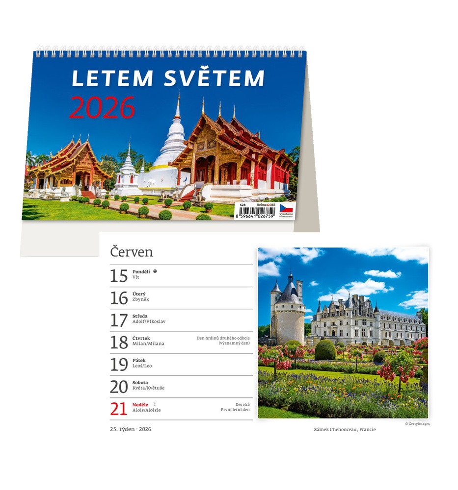 Kalendář s.2026 Letem Světem S28 226x139