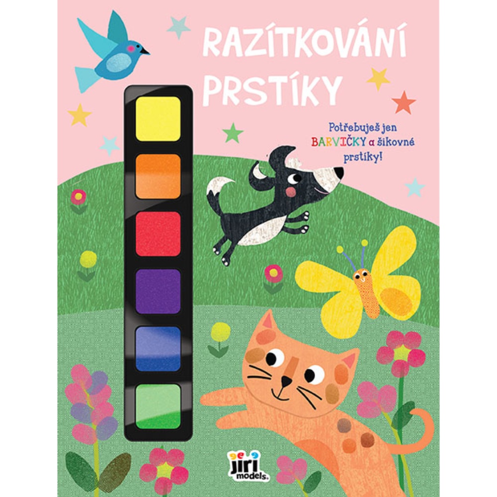 Omalovánky A4+ Razítkování prstíky Zvířátka+barvičky