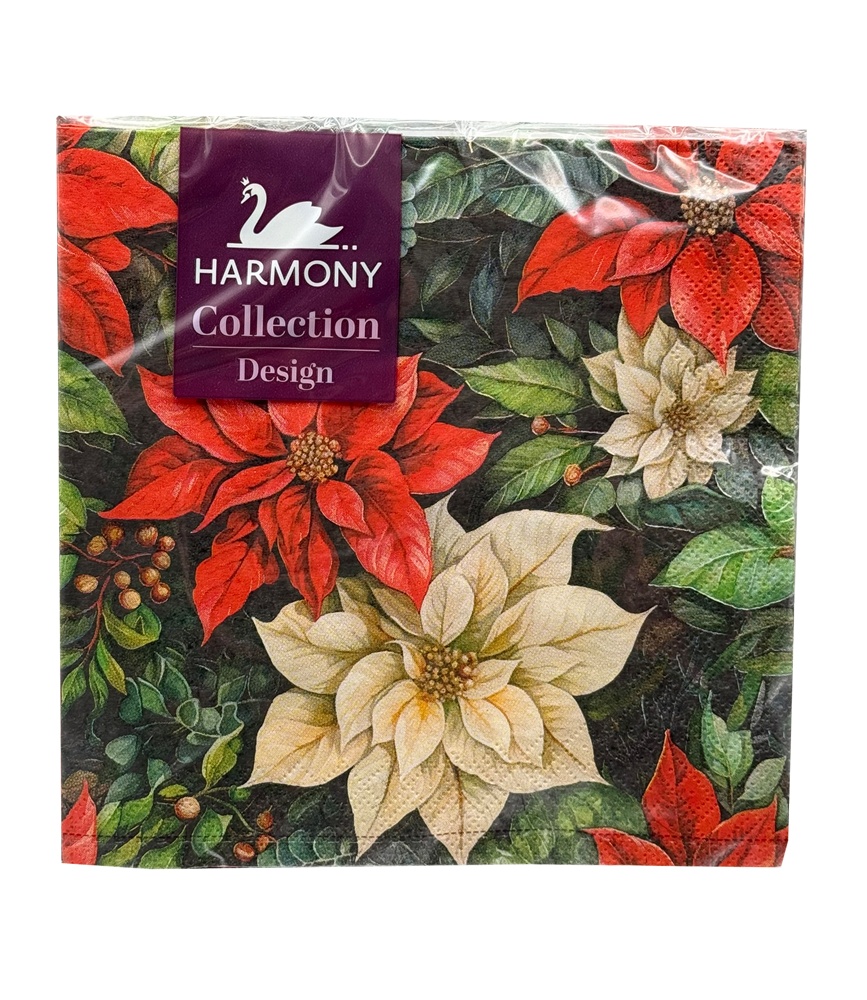 Vánoční ubrousky 3-vrstvé Vánoční Hvězda 20ks