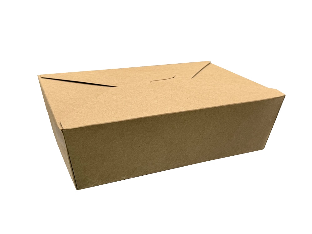Papírový box EKO na jídlo 195x140x65mm 2000ml 50ks kraft