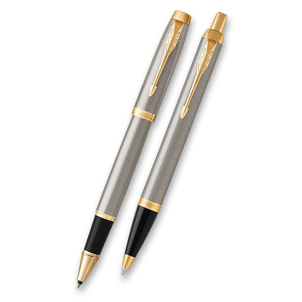Souprava Parker propiska+roller Brushed Metal