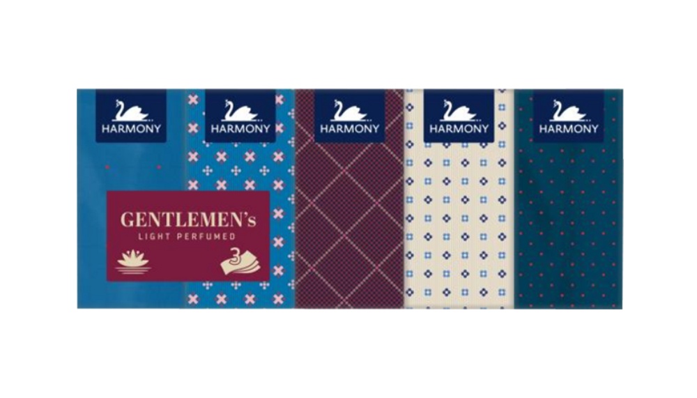 Kapesníčky Harmony 3-vrstvé GENTLEMEN´S  aroma /10ks