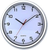 Hodiny nástěnné kulaté bílé průměr 255mm