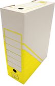 Archivní krabice 300x340x85mm na obsah pořadače žlutá