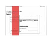 Obálka B6 doručenka červená poučením NCR