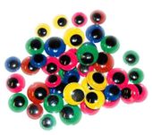 Oči lepicí 12,14,16mm barevné mix 44ks