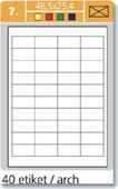 Samolepící etikety Laser 48.5x25.4 zelené 4000 etiket