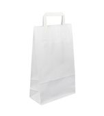 Taška papírová bílá 220x105x360