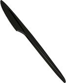Nůž plastový černý 18cm 100ks