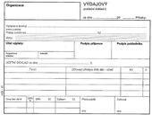 TP Výdajový pokladní doklad A6 propující 41
