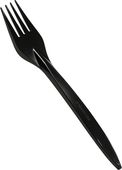 Vidlička plastová černá 18cm 100ks