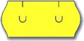 Samolepící etikety Uni 26x12 žluté signální 1500 etiket