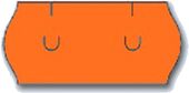 Samolepící etikety Uni 26x12 oranžové signální 1500 etiket