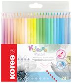 Pastelky Kores Pastel 24ks trojhranné