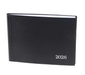 Diář týdenní diář 803 PVC 2026 černý 16×11,7 cm
