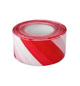 Páska výstražná 75mm/200m červeno/bílá
