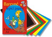 Lepící barevné papíry A4 8 listů