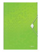 Mapa 253 plast WOW s gumou zelená tři klopy