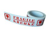 Lepící páska 48/60m bílo-červená text FRAGILE KŘEHKÉ