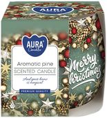 Vánoční svíčka aroma ve skle Aroma.Pine