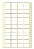 Samolepící etikety 38x23 4-řadé 24000 etiket