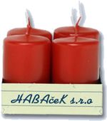 Vánoční svíčka advent 4/40/60 červená