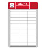 Samolepící etikety Laser 70x25.4 3300 etiket