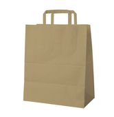 Taška papírová hnědá 320x160x390 47136