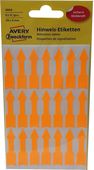 Samolepící etikety Zweckform šipky oranžové 9x39mm 63 etiket