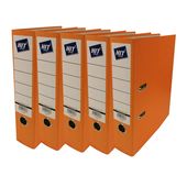Pořadač prešpánový 8cm pákový oranžový