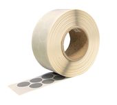 Samolepící etikety na kotouči kolečka šedé 30mm 2970 etiket