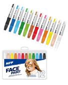 Barvy na obličej 12 barev set MFP