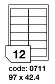 Samolepící etikety Laser 97x42.4 1200 etiket