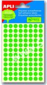 Samolepící etiketyApli kulaté 8mm zelené 288 etiket