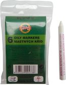 Křída mastná 8220/6 bílá 6ks