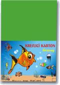 Karton A3 světle zelený 180g. 50 listů