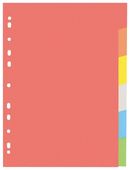 Rejstřík A4 6 listů barevný papír