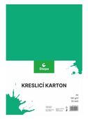 Karton A4 tmavě zelený 180g. 50 listů