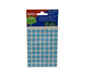 Samolepící etikety Apli kulaté 10mm modré 315 etiket