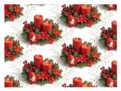 Vánoční papír 70x100 Svícen V304