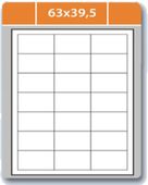 Samolepící etikety Laser Plus 63x39.5 2100 etiket