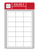 Samolepící etikety Laser Plus 63x39.5 2100 etiket