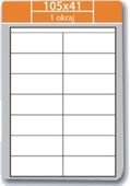 Samolepící etikety Laser Plus 105x41 1400 etiket
